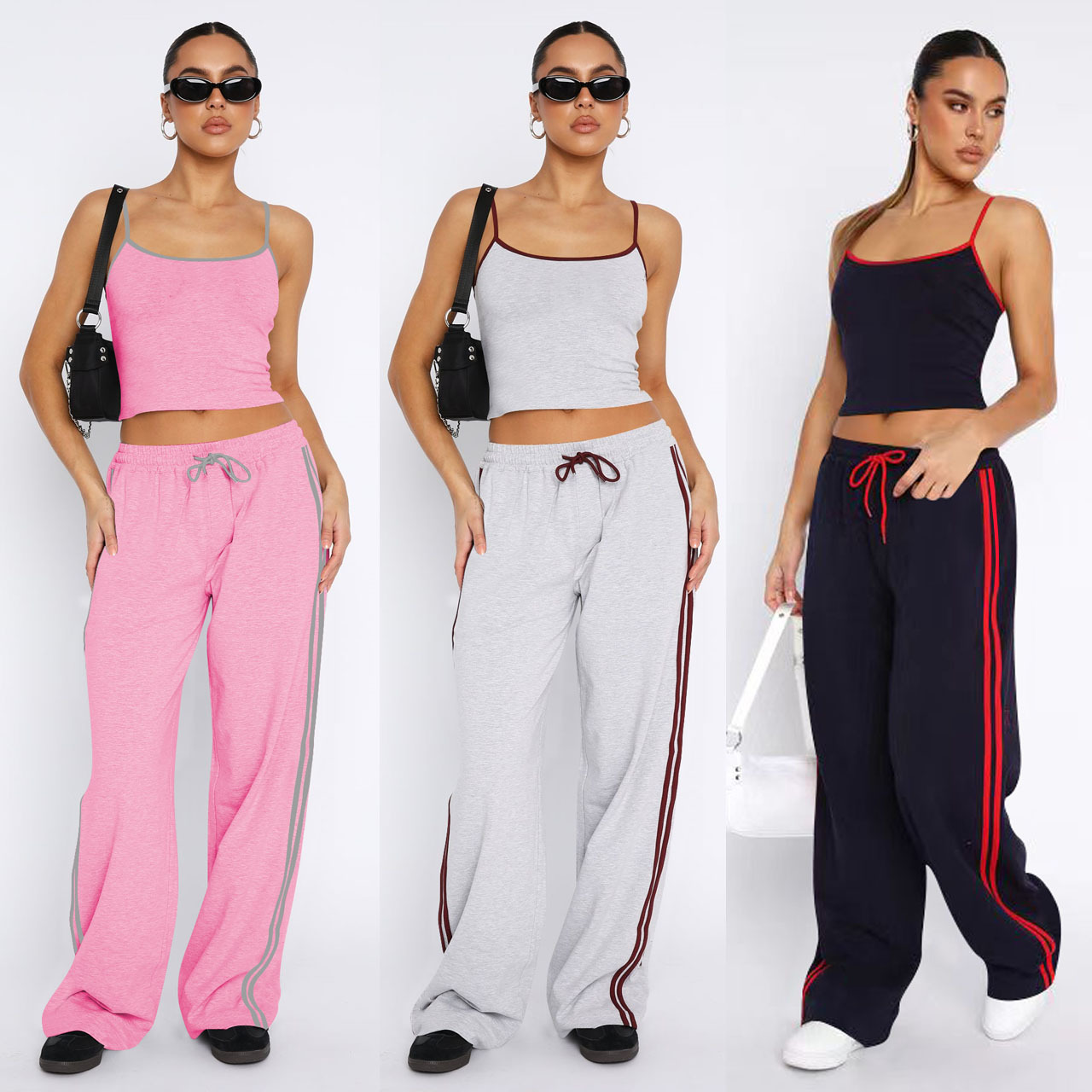 Stylish Camisole And Slip Dress Two-piece Set