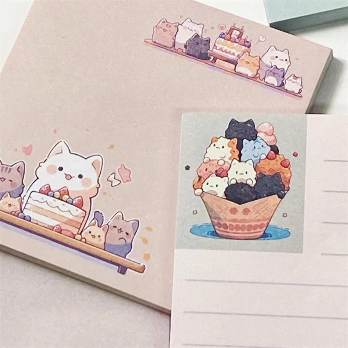 Title 5, Cat Family Cute Sticky Note Alien Cat Sticky Notes