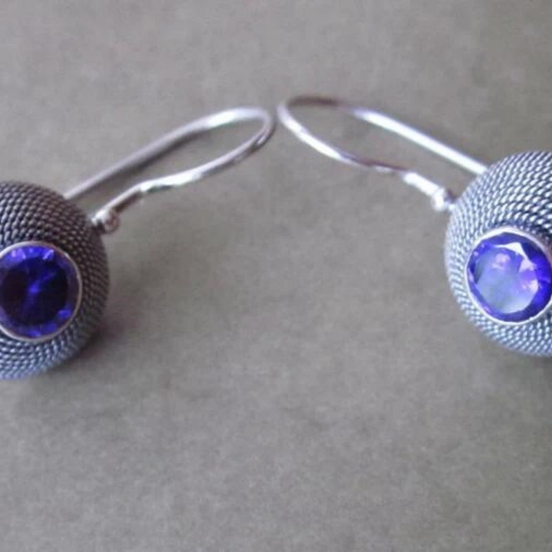 Alloy Silver Earrings