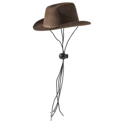 Western Cowboy Style Dogs And Cats Cowboy Pet Hat - Brown - View 1