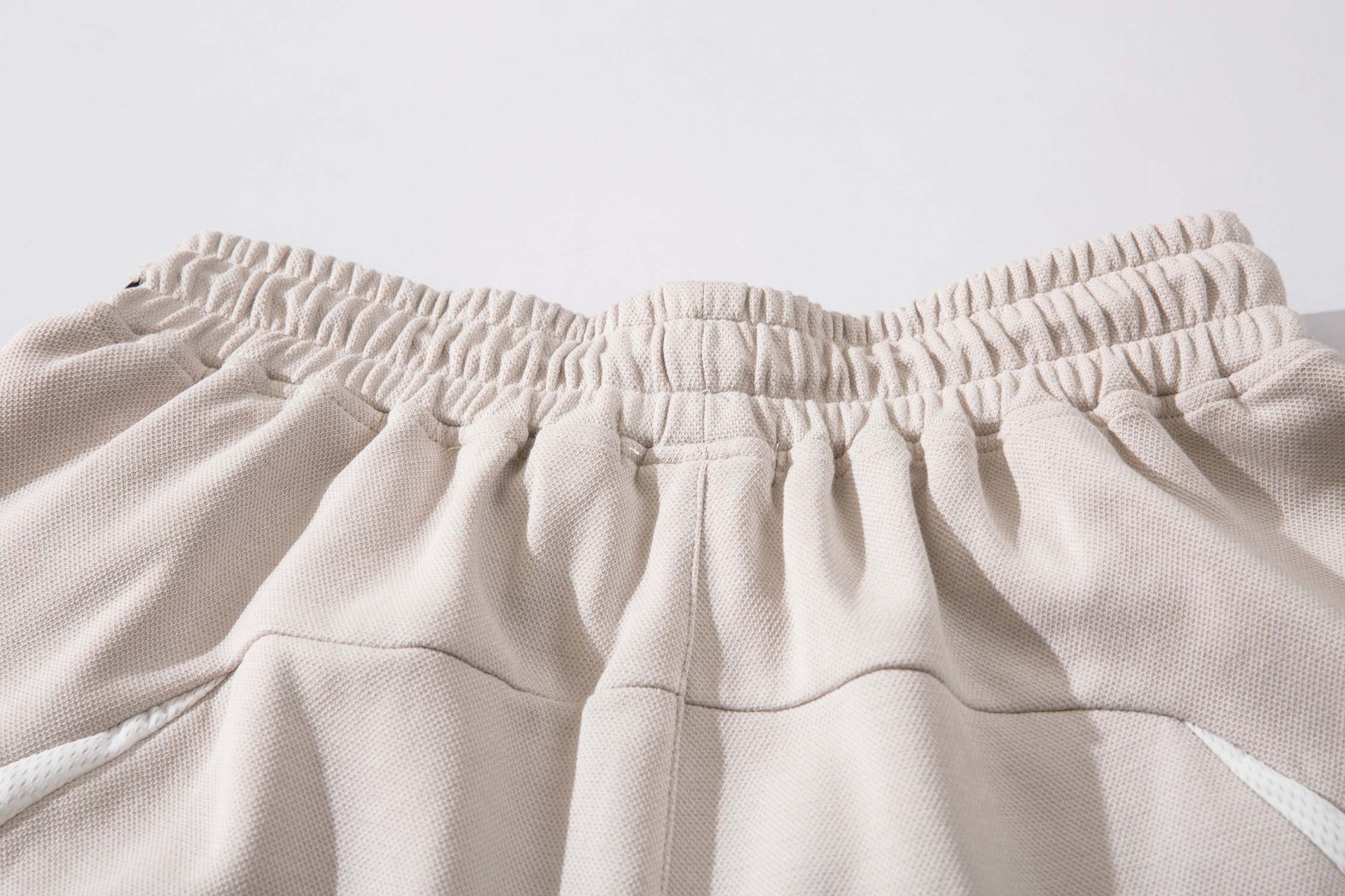 European And American Street Stitching Contrast Color Letter Print Casual Shorts