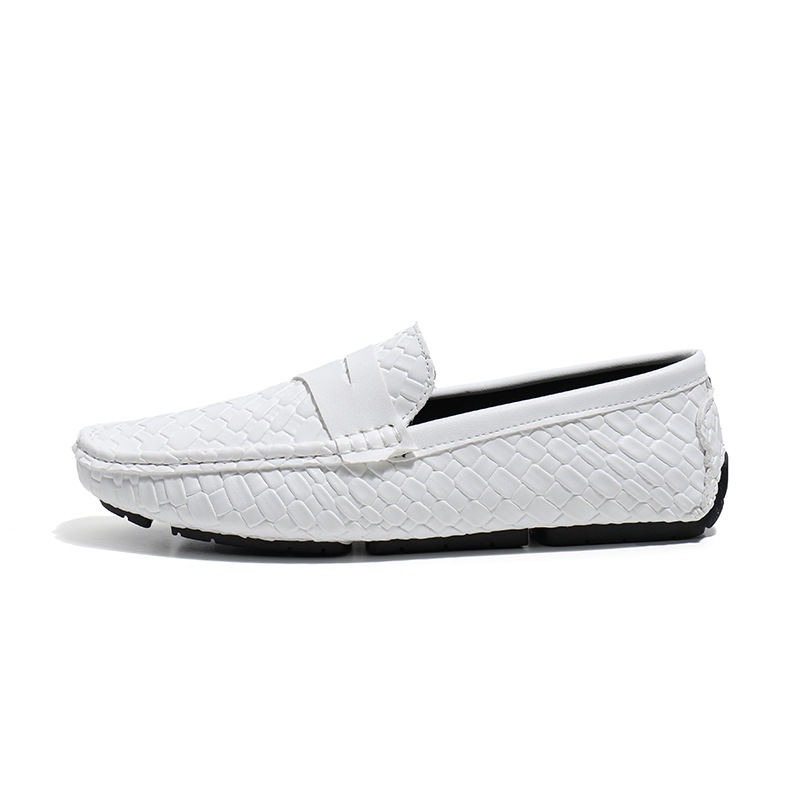 Men's Woven-pattern Leather Shoes Slip-on Loafers 25 98304628 04ef 4f20 838b 19816d2b90ad