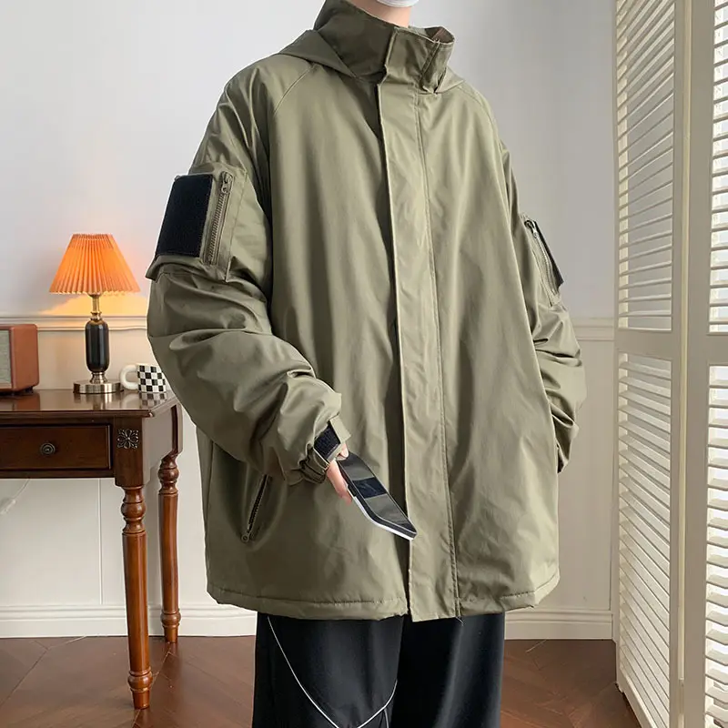 Velcro Shell Jacket Three-in-one Coat Japanese Hoodie
