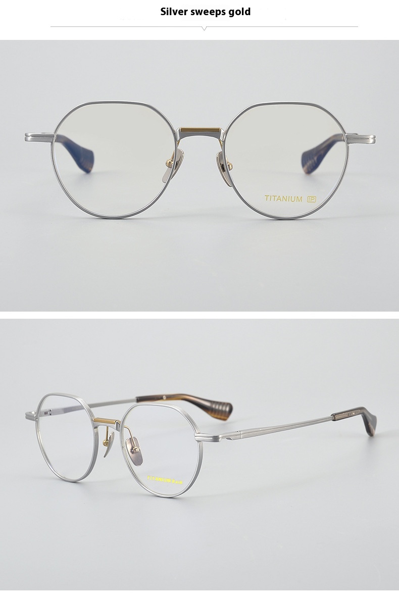 Ultra Light Pure Titanium Vintage Round Frame Spectacle - Image 4