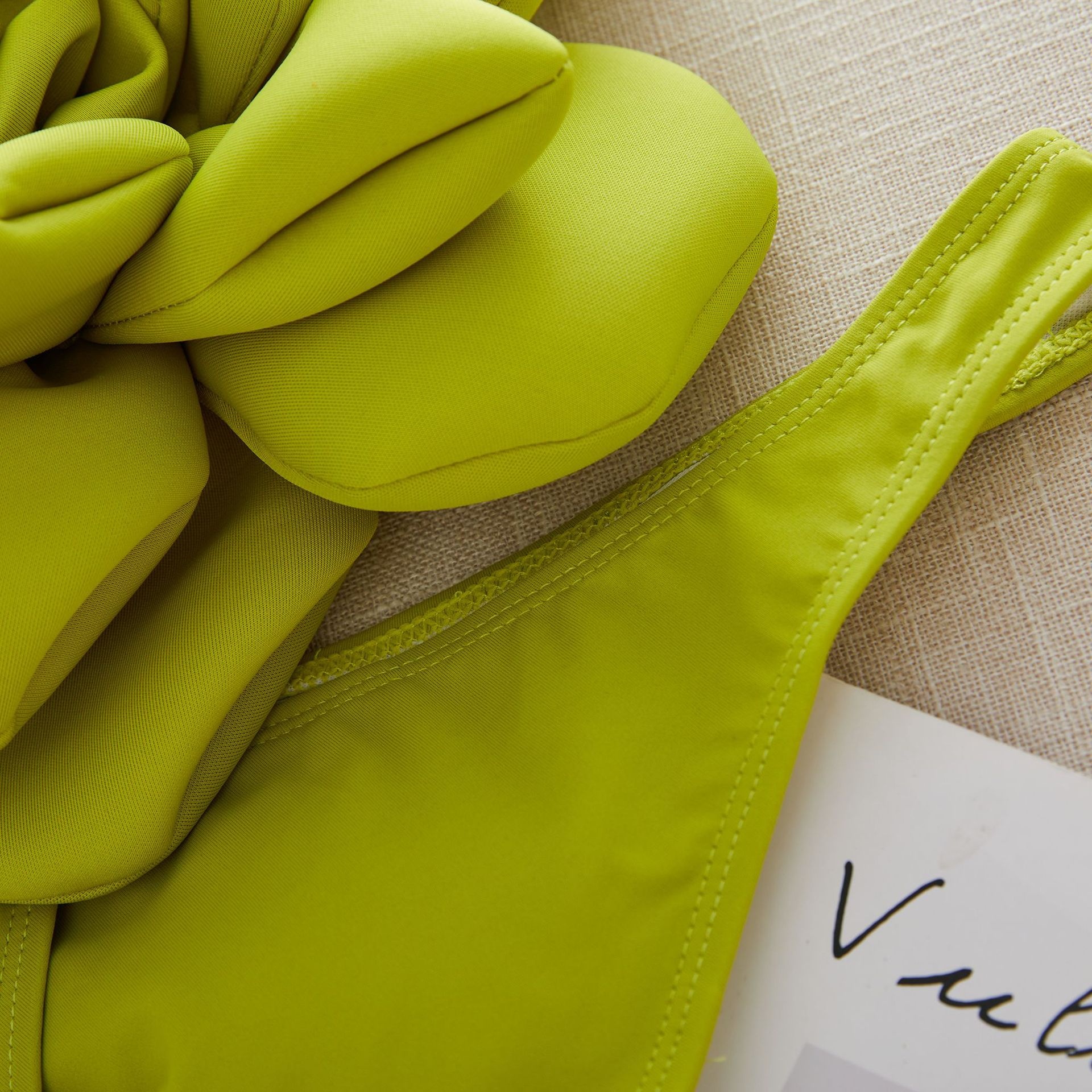 Women's European And American High Waist Banded Bikini Three-piece Suit