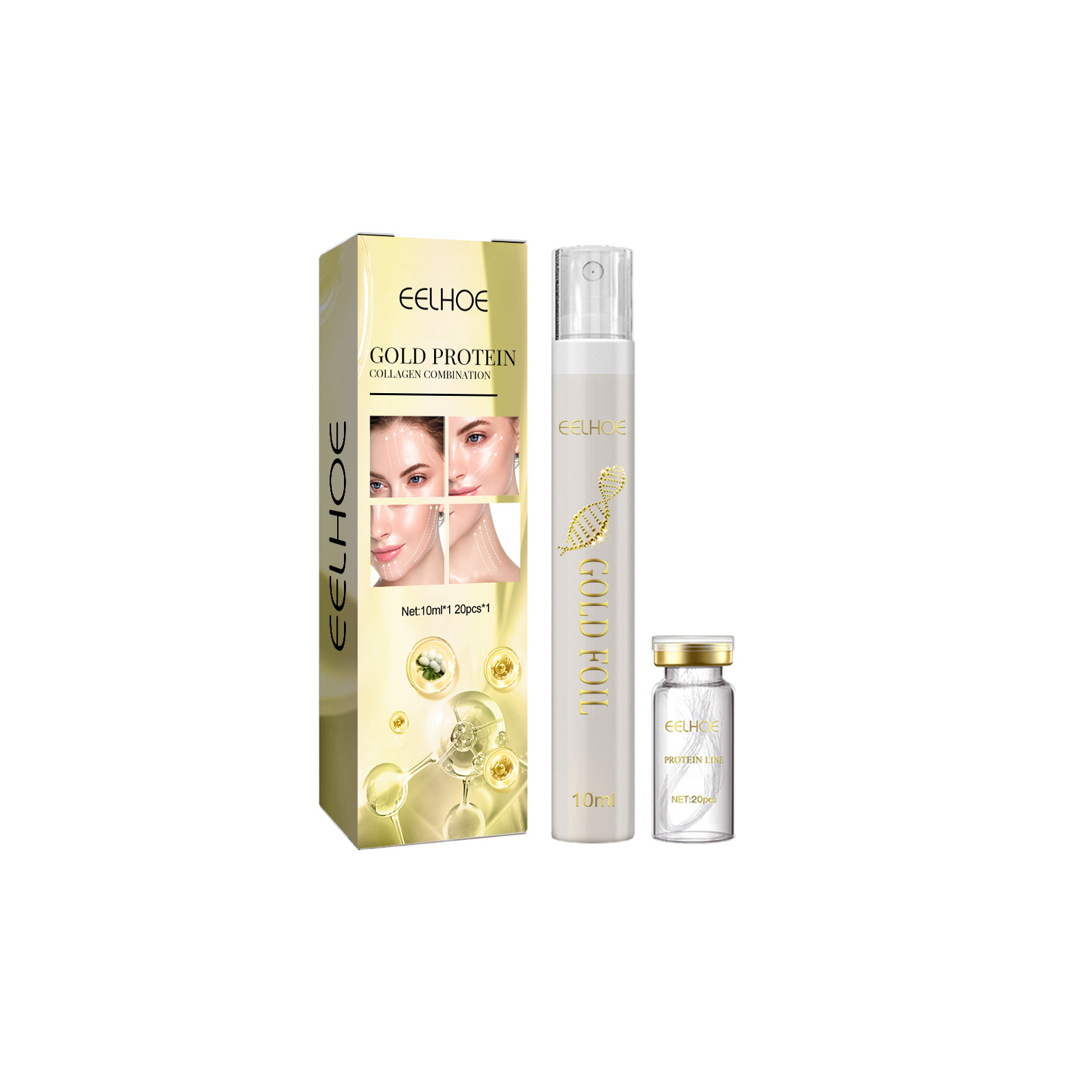 EELHOE Protein Line Lifting And Tightening Suit 10Ml Essence 20Pcs - Shop at LoveMi