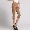 Khaki Cropped Pants
