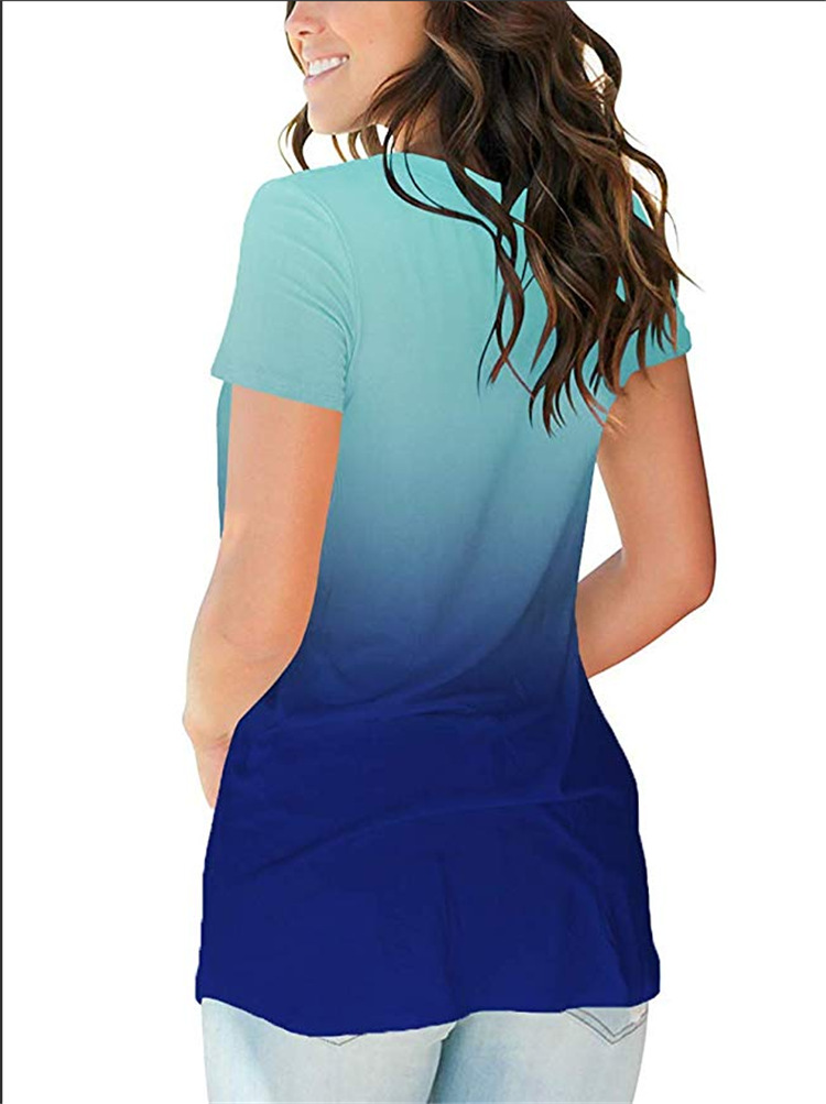 Title 14, Gradient V-neck short sleeve