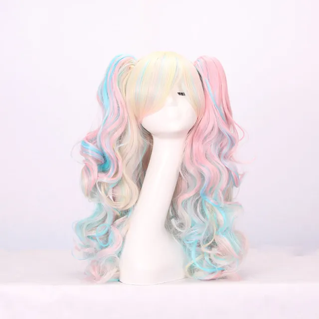 Double Ponytail Long Curly Full Wig - Shop at LoveMi