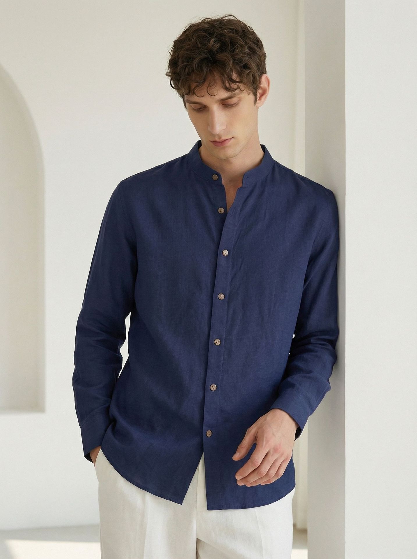 Long Sleeve Linen Shirt, picture 8 of 10