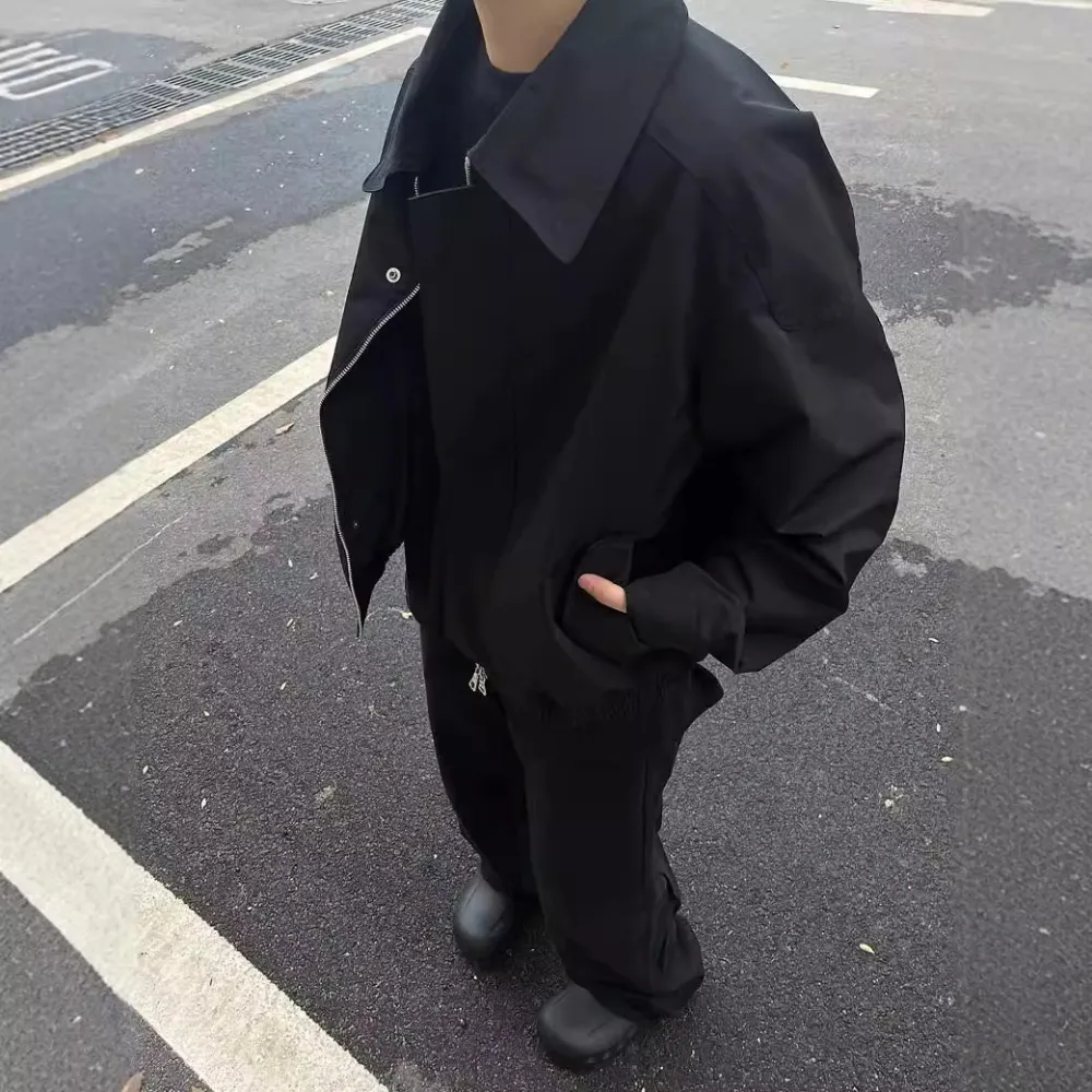 American-style Profile Wide High-grade Lapel Three-proof Jacket