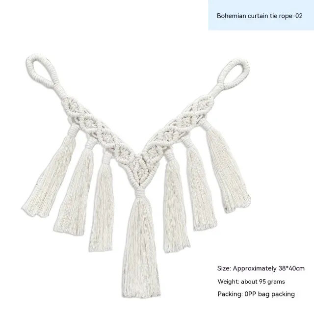 Ins Decorative Bohemian Curtain Rope Tied Bandage Bohemian Curtain Bandage 02 - Shop at LoveMi