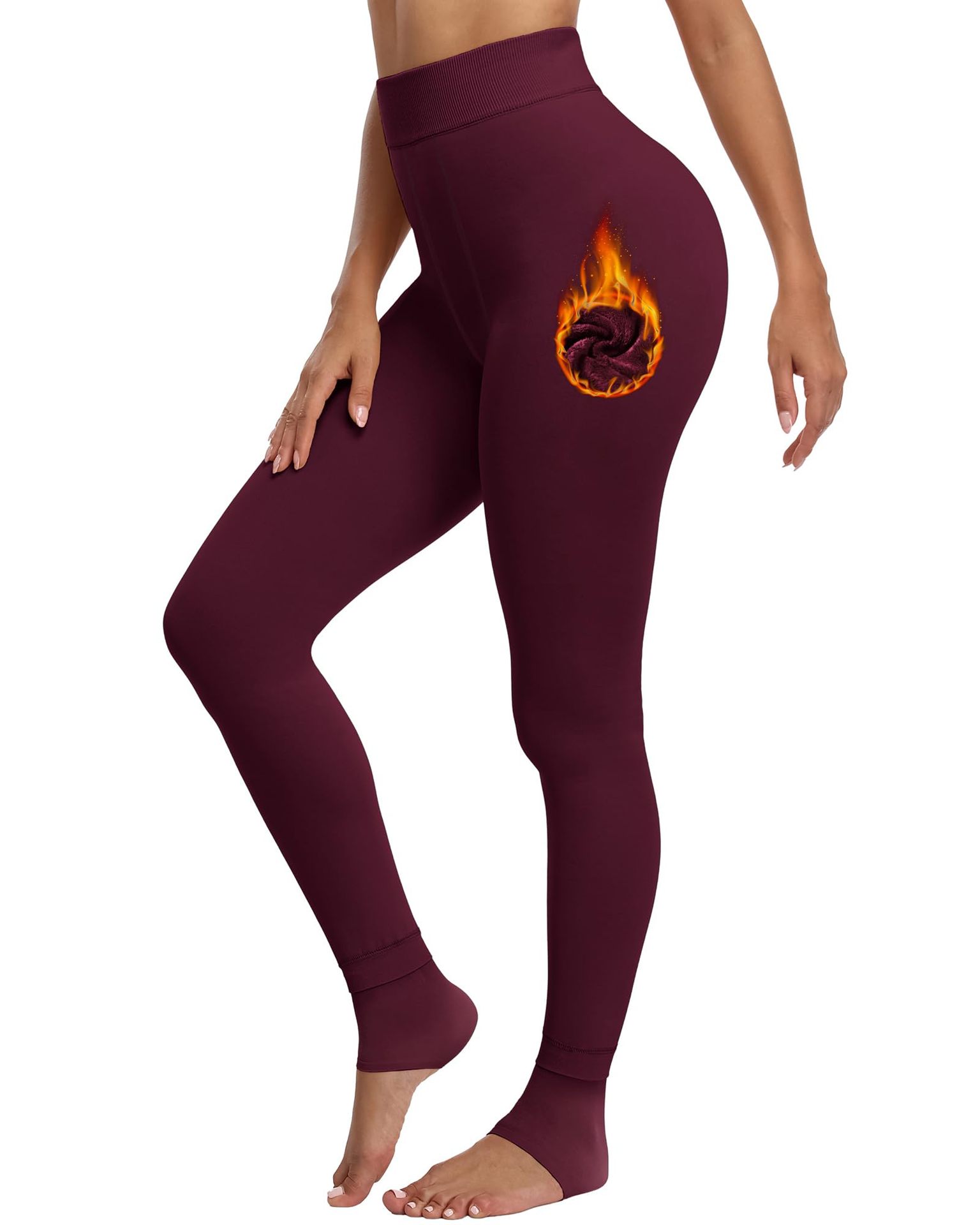 One piece Yoga Leggings For Women Wine - Shop at LoveMi