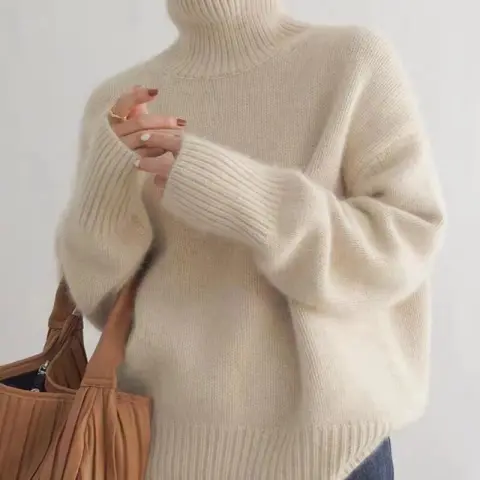Women's Turtleneck Autumn and Winter Thickening Inner Wear Base