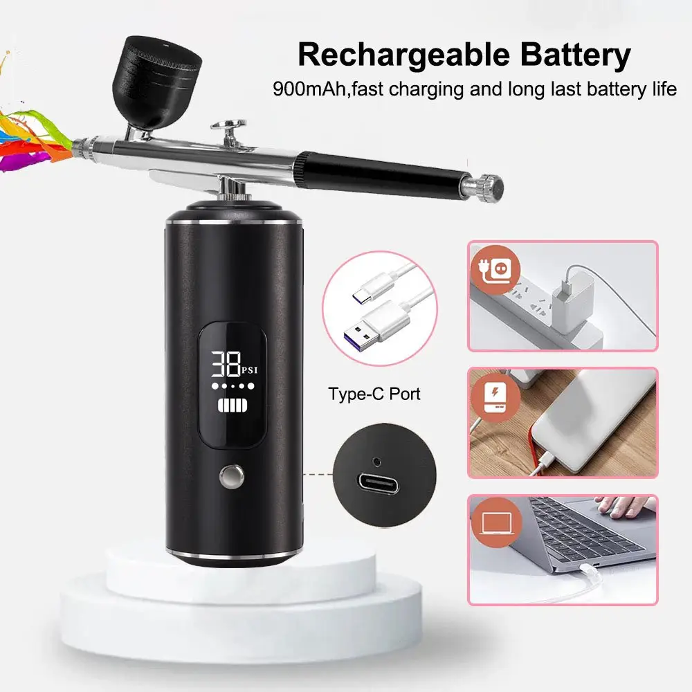 Air Compressor Kit Electric Spray Gun Pen
