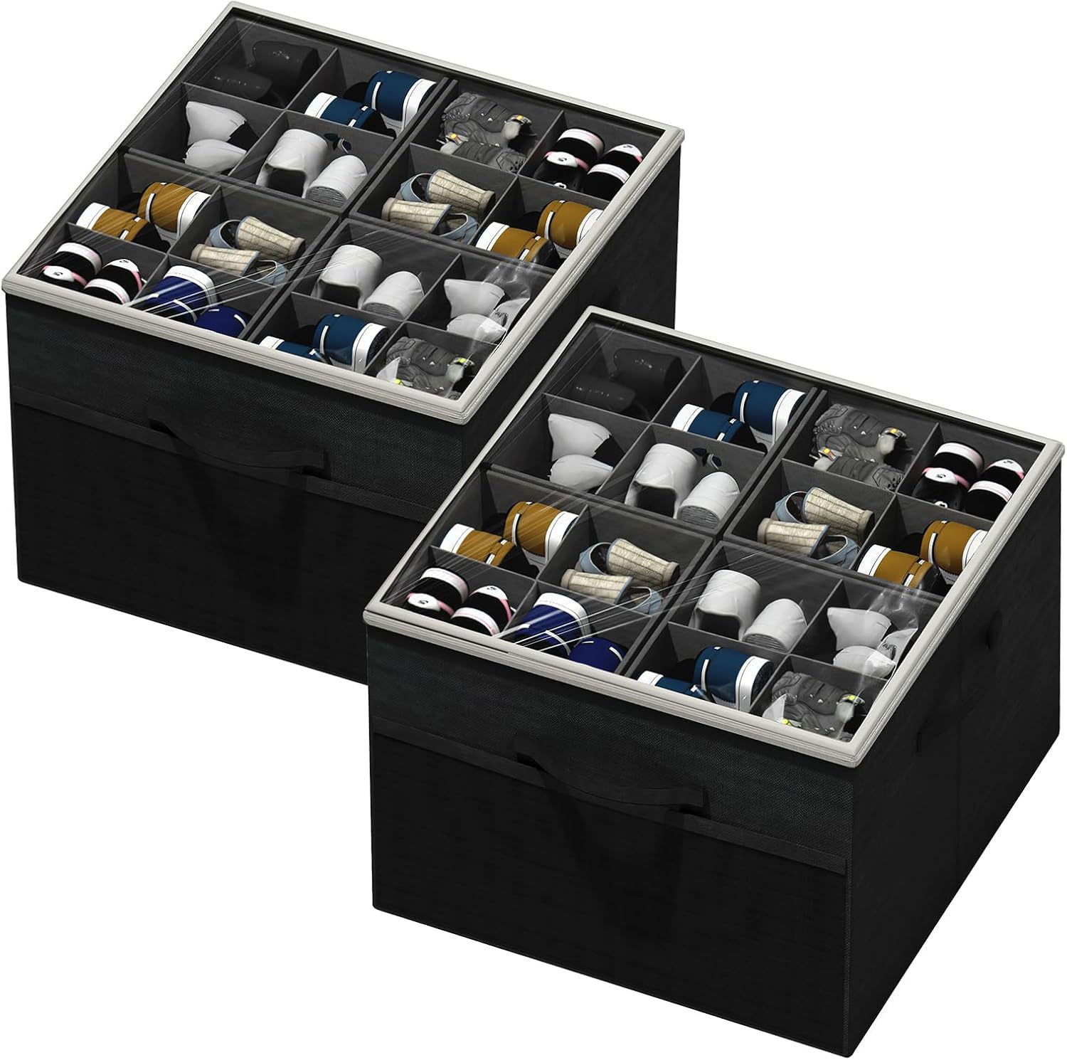 Transparent Foldable Shoe Box Multi-functional Storage