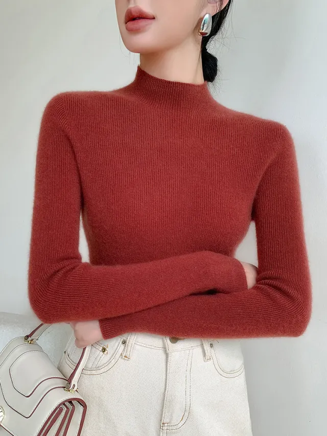 Women's Seamless Sweater Sweater Ankela Red - Shop at LoveMi