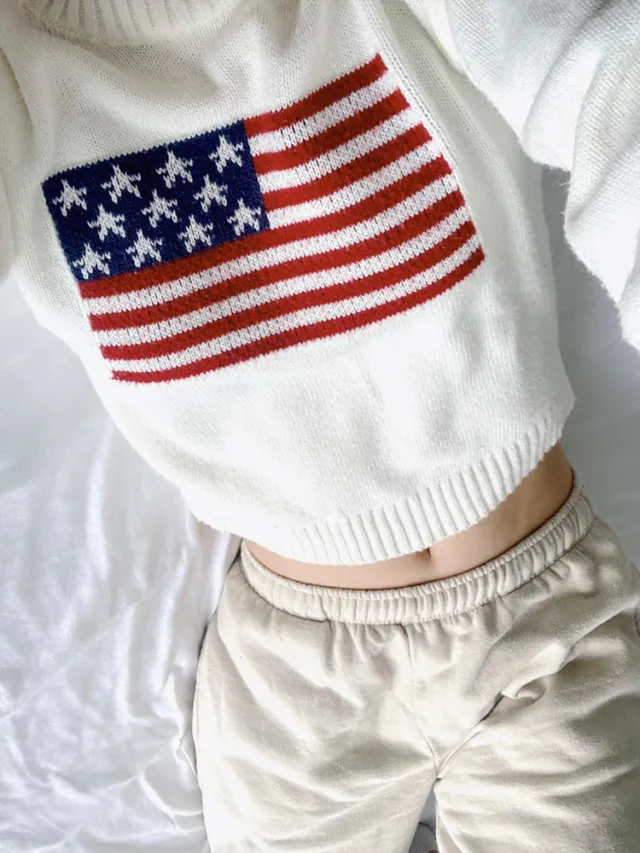 Women's Warm Vintage Sweater Printing White - Shop at LoveMi