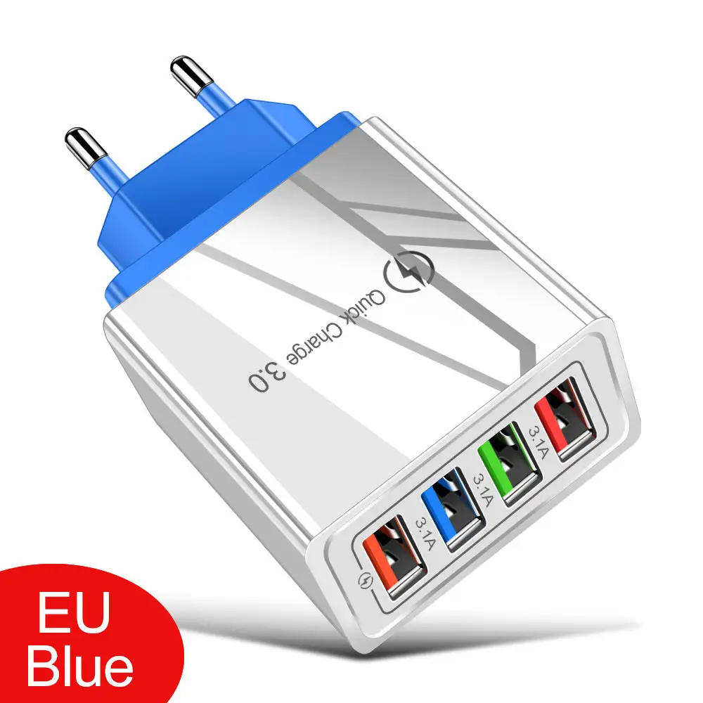 Luminous Color Mobile Phone Charging Head Intelligent 3A