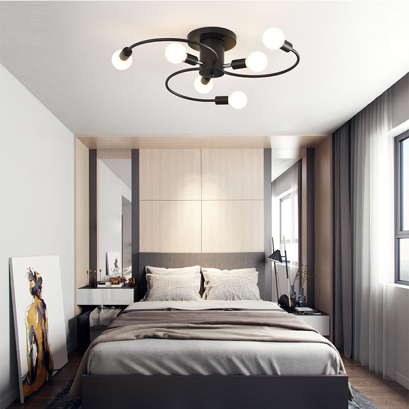 Nordic Chandelier Minimalist Bedroom Light Ceiling-mounted Lamp