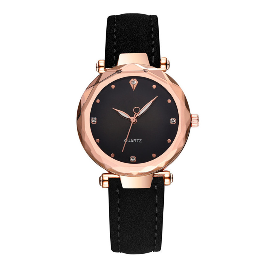 Fashion Shiny Diamond Mirror Quartz Watch
