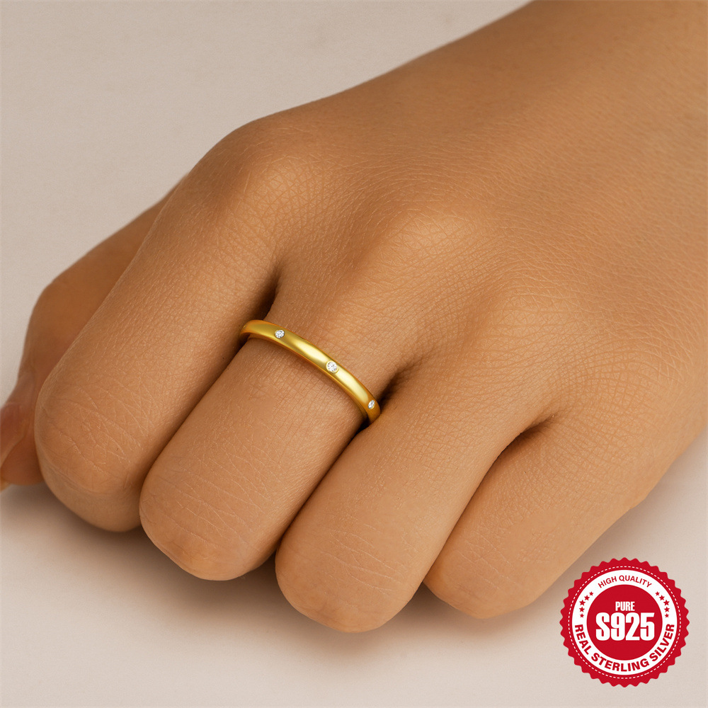 S925 Sterling Silver European And American Style Ring Women