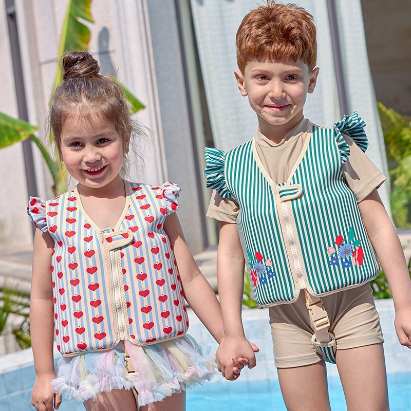 Lace Baby Foam Vest Swimming Auxiliary Floating Clothes