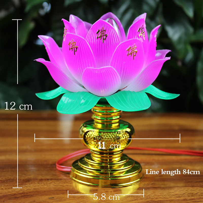 Title 2, Buddha Light Plug-in Worshiping Lamp Illuminate...