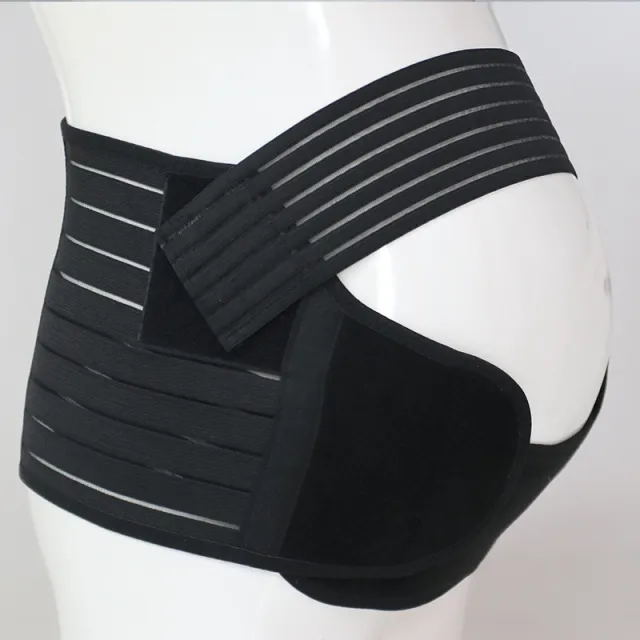 Maternity Belt Support Belt Three piece Elastic Breathable Adjustable Waist Support Black - Shop at LoveMi