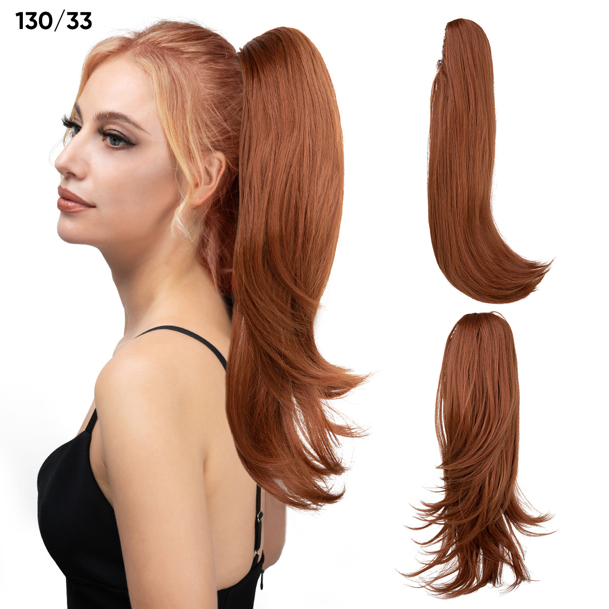European And American Style Wig Women's Short Hair Ponytail 18
