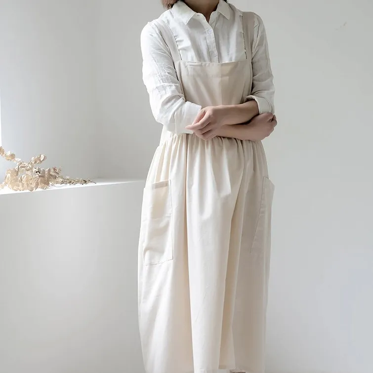 Waterproof Korean Style All Cotton Plus Size Apron