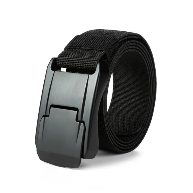 New Tactical Stretch Woven Men's Casual Belt Black Elastic - Shop at LoveMi