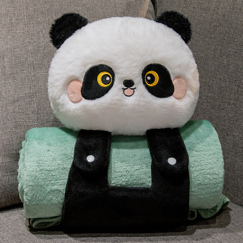 Cartoon 3D Nap Air-conditioning Blanket Roll