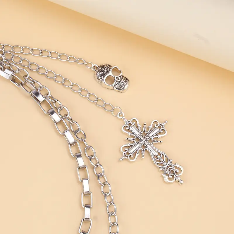 Layered Retro Skull Body Chains