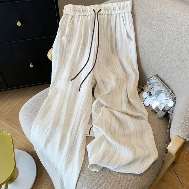 Summer Lazy Small Wide leg Pants For Women White - Shop at LoveMi