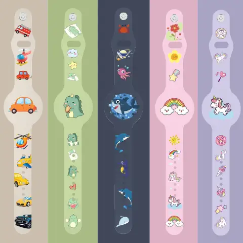 Cartoon Bracelet Anti-loss Alarm Device Locator Silicone Wristband