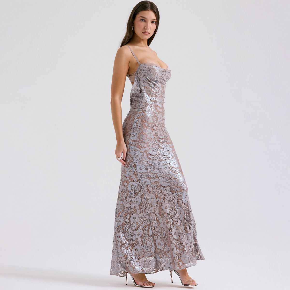 Lace Strap Backless Party Dress, picture 6 of 10