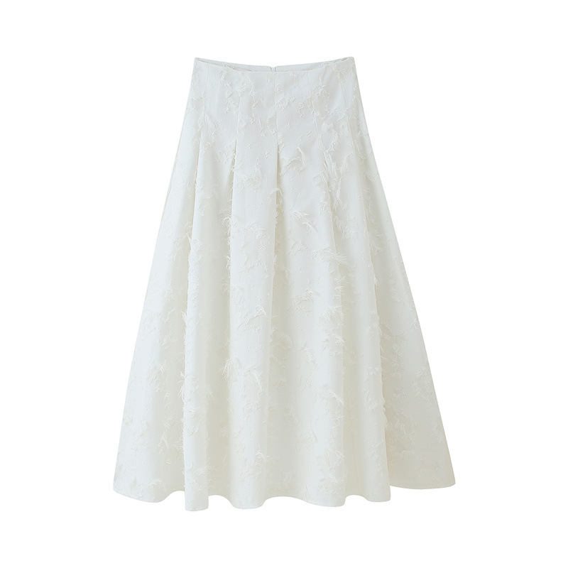 European And American Large Profile Tassel Shirt Top Tassel A Line Skirt Skirt M - Shop at LoveMi