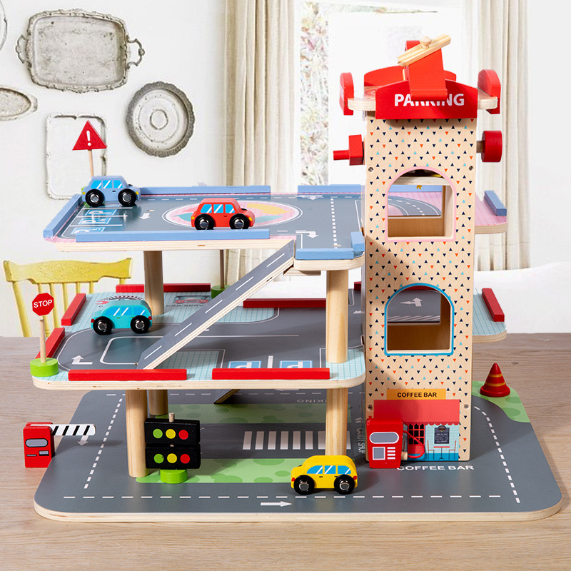 Large-Sized Car Parking Lot Assembly Track Puzzle Toy 5