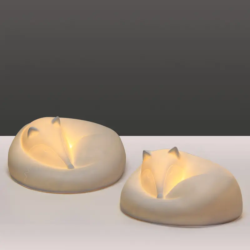 Cute Fox Bedroom Table Lamp Creative Atmosphere