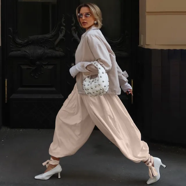 Stylish, Chic, And Casual Long Pants With A Designer Aesthetic Pink - Shop at LoveMi