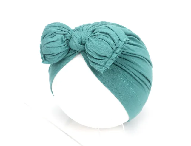 Pleated Baby Hat Bow Solid Color Pullover Indian Hat Sweetened Bean Paste - Shop at LoveMi