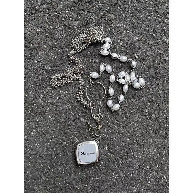 Cleanfit Metal Pearl Waist Chain Female American Style Hip Hop High Street Silver - Shop at LoveMi