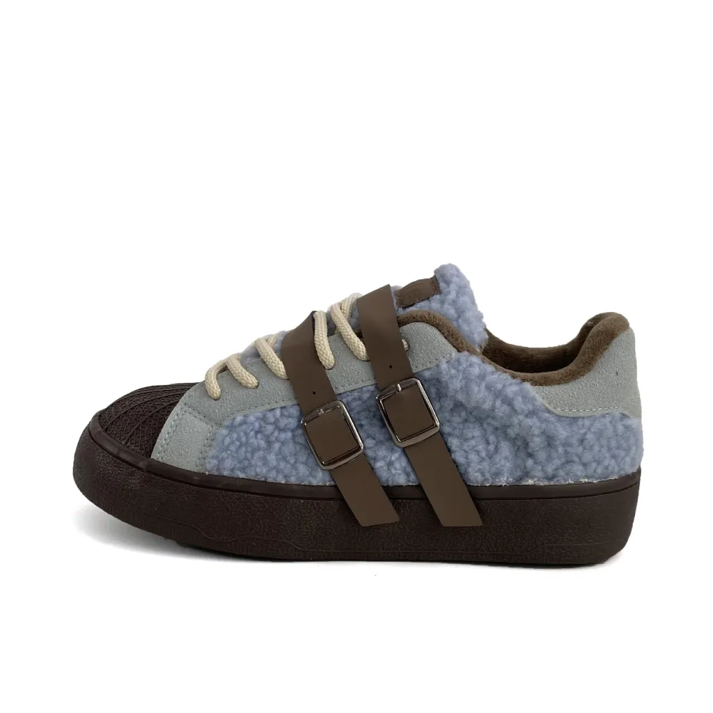 Super Popular American Casual Sneakers Retro High Sense - Blue