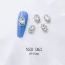 K9 Ultra-Shiny Flat-Back Rhinestones In White For Nail Art Decorations view 21