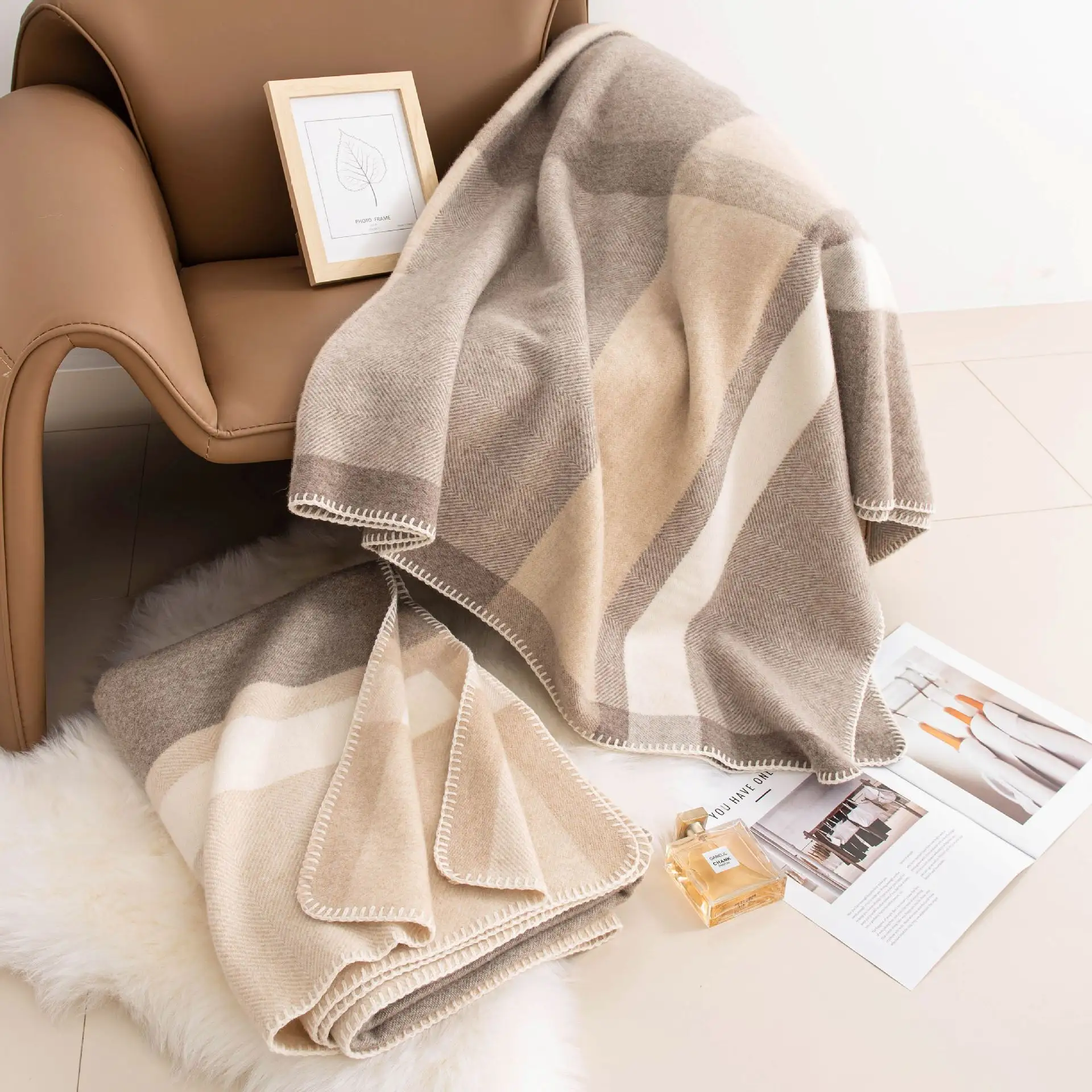 Autumn Wool Scarf With A Premium Feelversatile