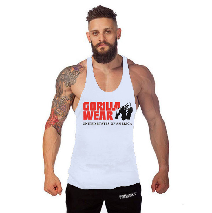 Title 2, Summer Mens Cotton Vest Fitness Muscle Sports ...