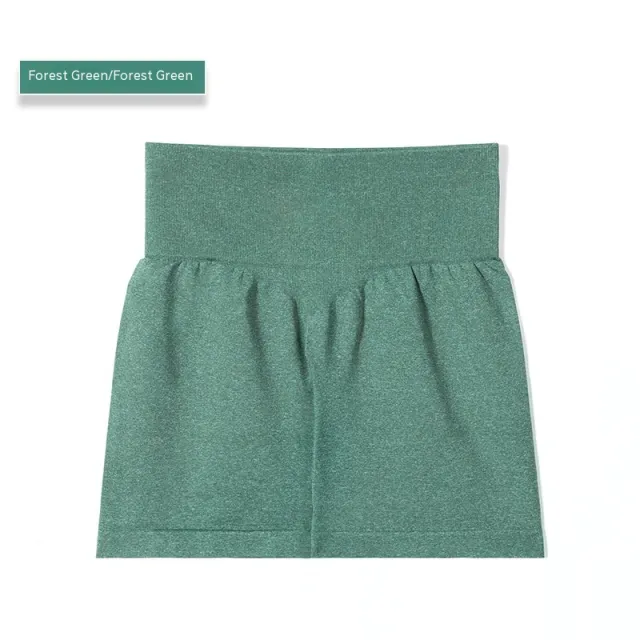 Yoga Shorts Women's Elastic Quick drying Breathable Sports Shorts Green - Shop at LoveMi