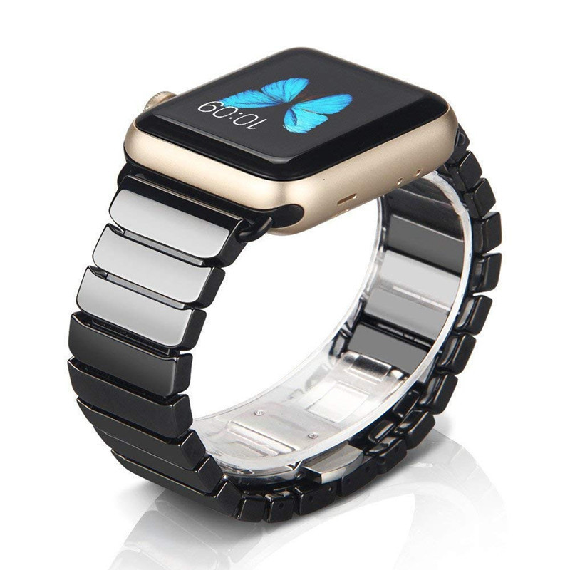 Black And White Ceramic Watch Strap