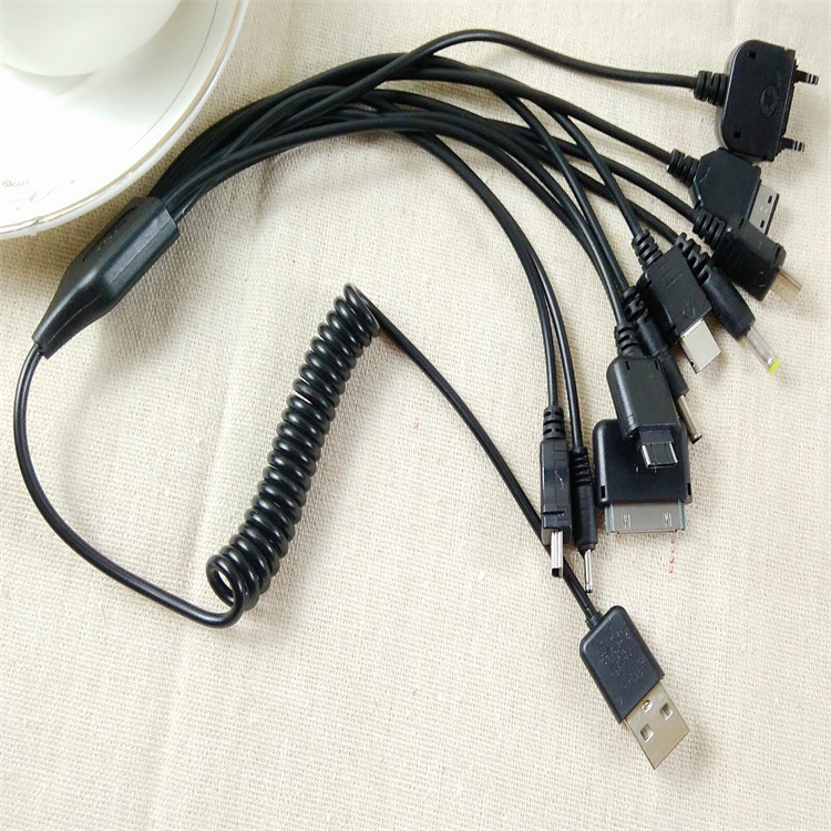 Multi-Function Mobile Phone Charging Cable Ten In One